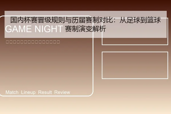 国内杯赛晋级规则与历届赛制对比：从足球到篮球赛制演变解析